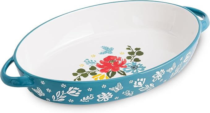 Baking Dish Casserole Dish Ceramic Au Gratin Baking Dish Lasagna Pan Oval by wisenvoy