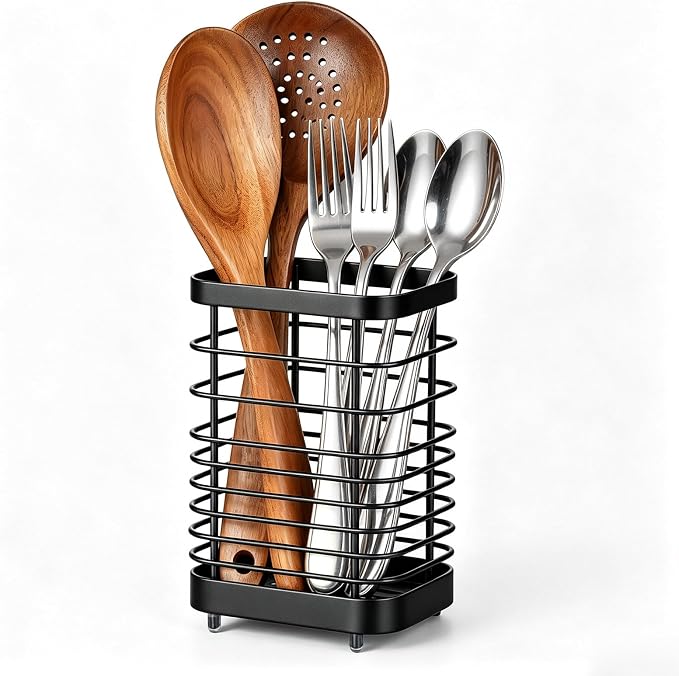 Utensil Holder, Stainless Steel Utensil Drying Rack by IWNTWY