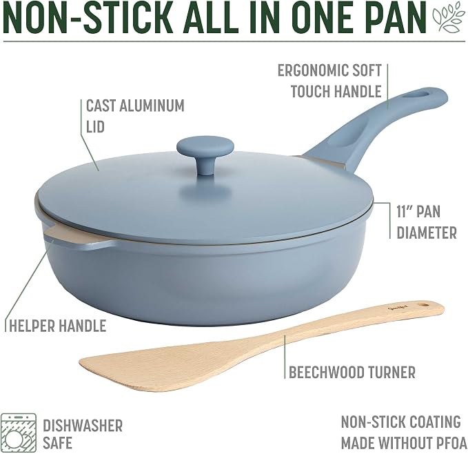 Goodful All-in-One Pan, High-Performance Cast Construction, Dishwasher Safe - Image 4
