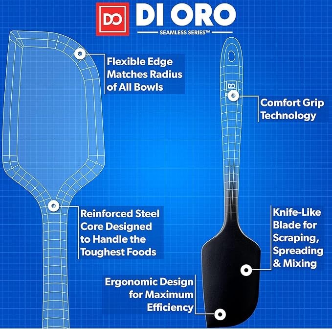 DI ORO Silicone Spatula Set - Image 4