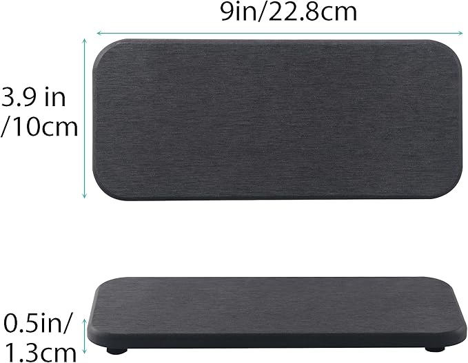 NiuYichee 2 Pcs Water Absorbing Stone Trays, Kitchen/Bathroom Sink Soap Dish - Image 3