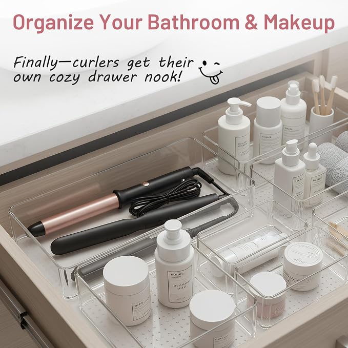 10 Pack Large Drawer Organizer Bins - Image 4