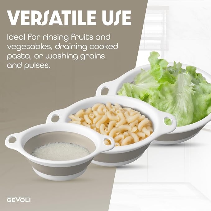 Gevoli Collapsible Colanders Food Strainers - Image 7