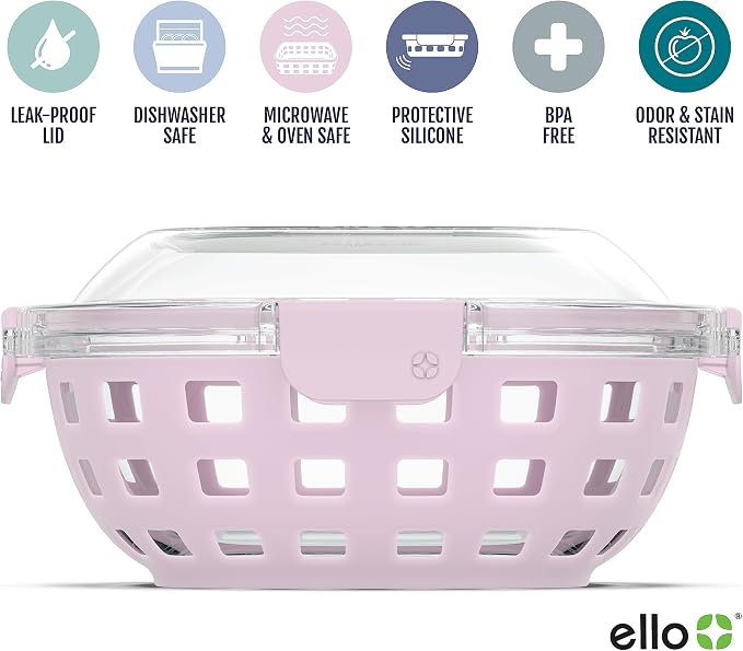 Ello Duraglass Meal Prep Container- Glass Food Storage Container - Image 3