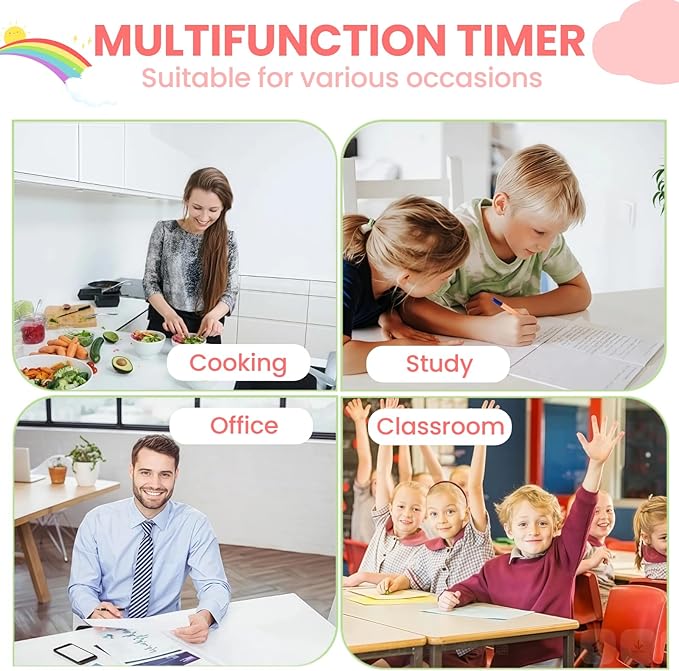 Cartoon Mechanical Kitchen Timer, 60 Minutes Countdown Timer, Mechanical Visual - Image 5