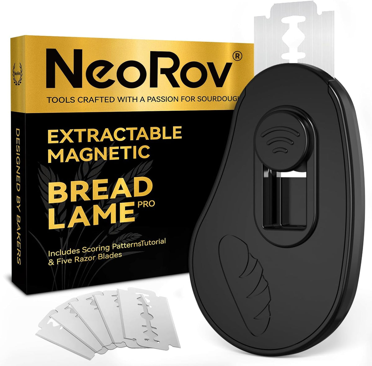 Extractable & Magnetic Bread Lame Dough Scoring Tool - Professional