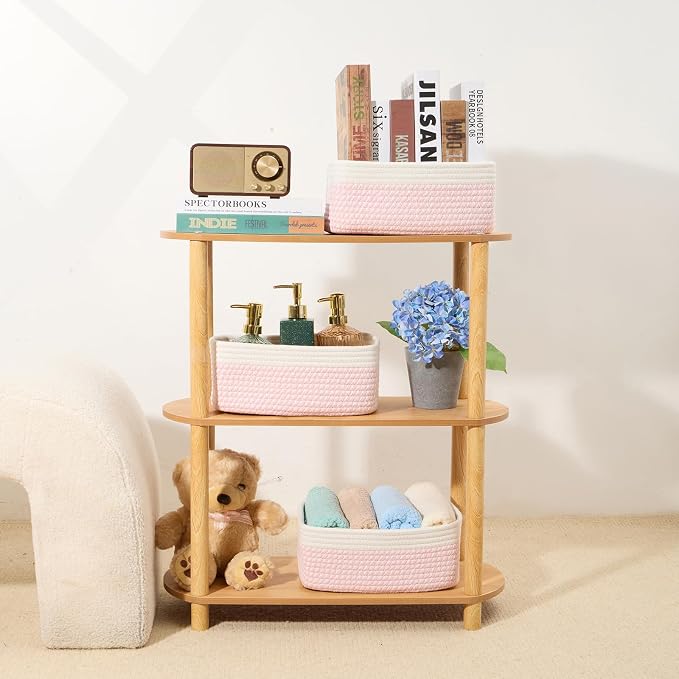 MiniArk Small Storage Baskets for Organizing | Closet Organizer Bins | Shelf - Image 6