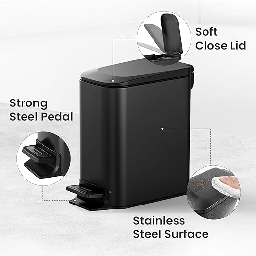Cesun Small Bathroom Trash Can - Image 3