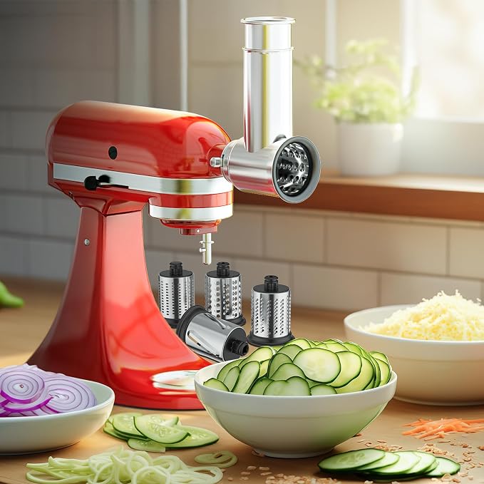 Stainless Steel Slicer Shredder Attachment - Image 6
