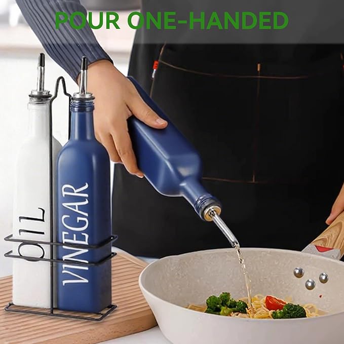 Vakoo Oil and Vinegar Dispenser Set - 17oz/500ml - Image 6