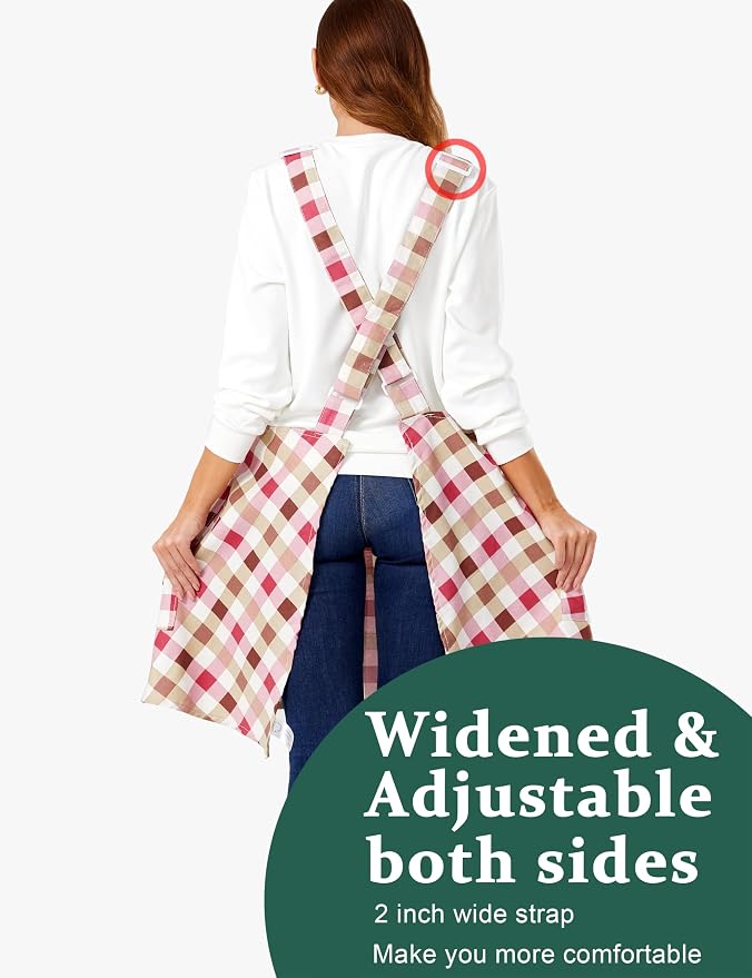 Cozy Adjustable Cross Back Aprons - Image 3