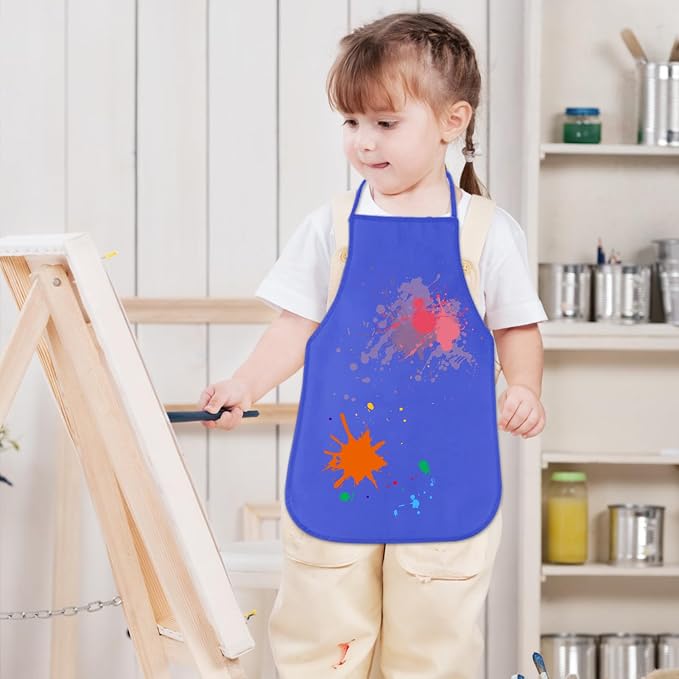 KUUQA 16/24/30/36/40Pcs Kids Apron Painting Aprons - Image 3