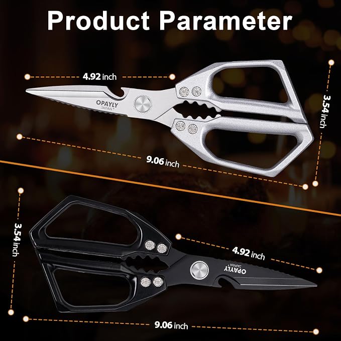 Kitchen Shears 2-Pack Heavy Duty All Purpose Stainless Steel Kitchen Shear Meat - Image 7