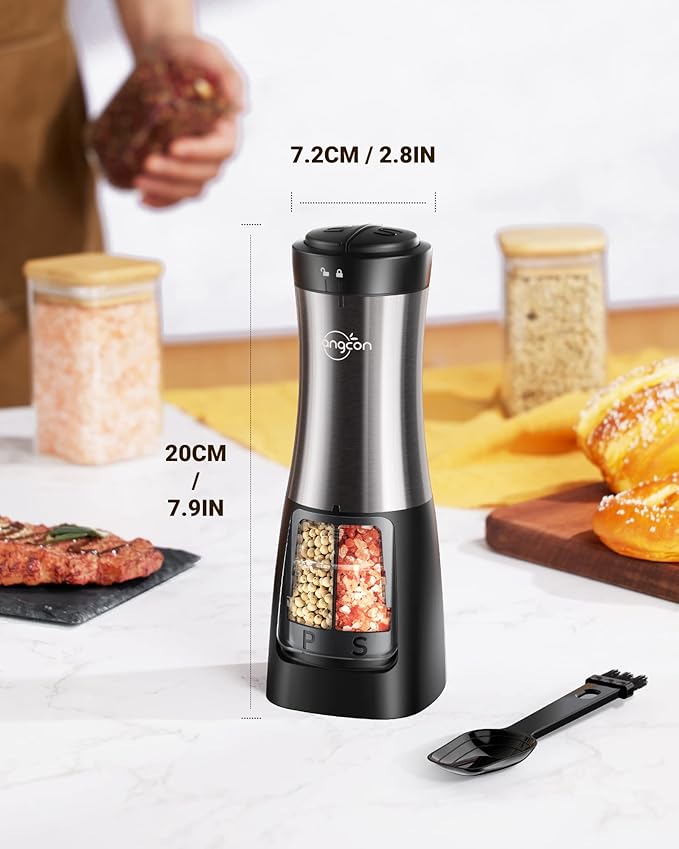 Sangcon Electric Salt and Pepper Grinder Set Shaker 2 IN 1 - Image 8