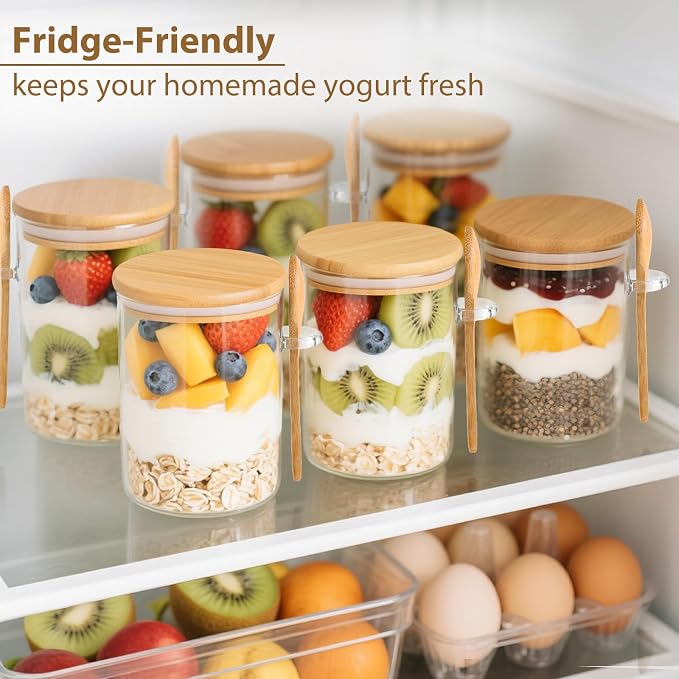 TBWIND 6 Pack Overnight Oats Containers - Image 5