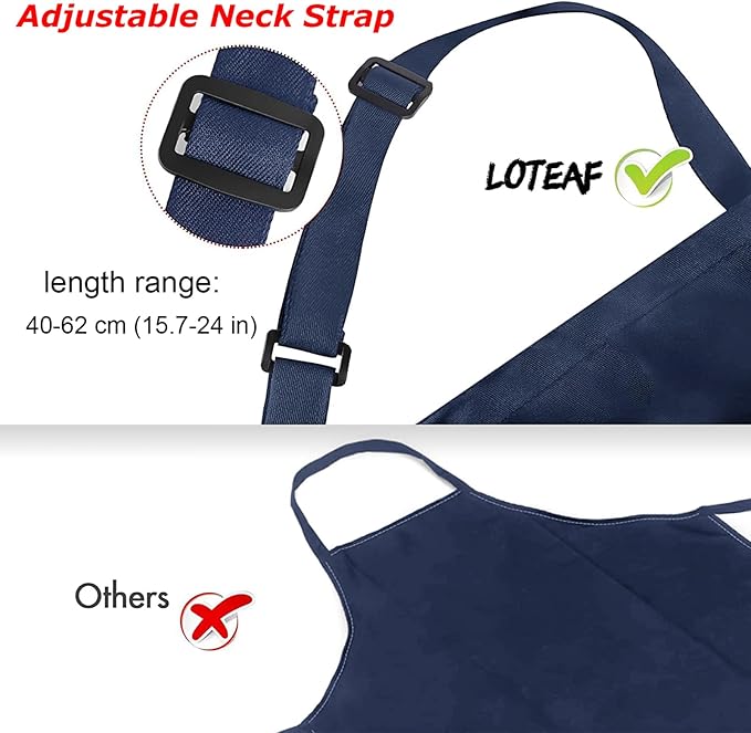 4 Pack Chef Apron, Waterproof Apron, Adjustable Apron - Image 6