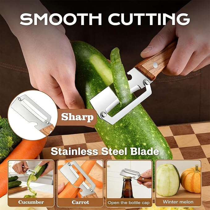 2-in-1 stainless steel vegetable peeler - Image 2