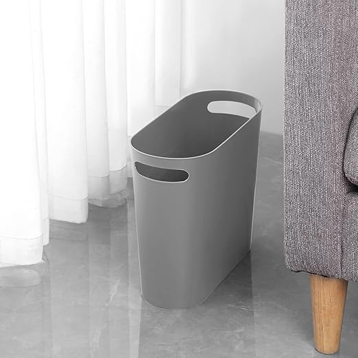rejomiik Small Trash Can, 3.5 Gallon Slim Garbage Can Plastic Waste Basket - Image 4