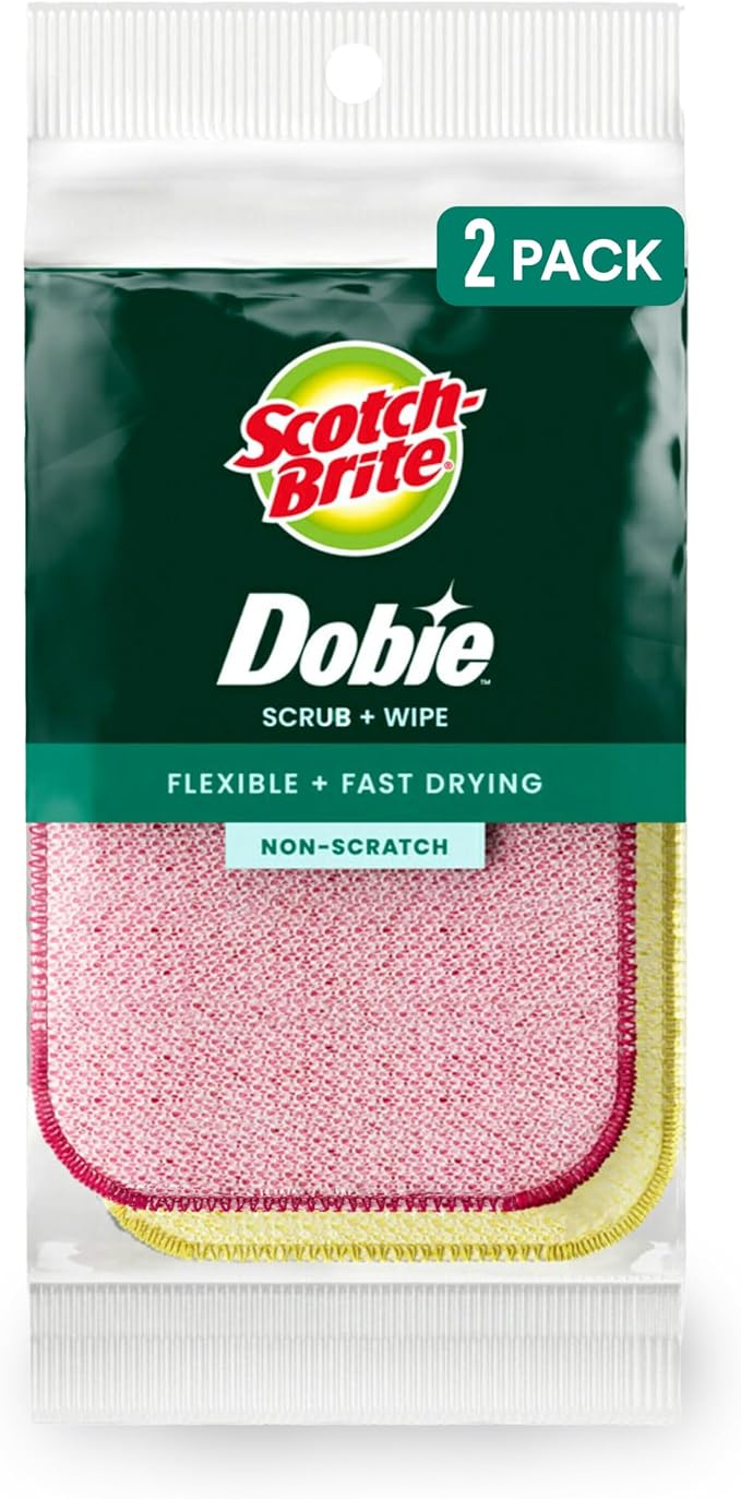 Scotch-Brite Dobie Scrub & Wipe Cloths, Sponge Cloths by Scotch-Brite