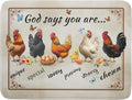 Farmhouse Rooster Dish Drying Mat by Giwawa