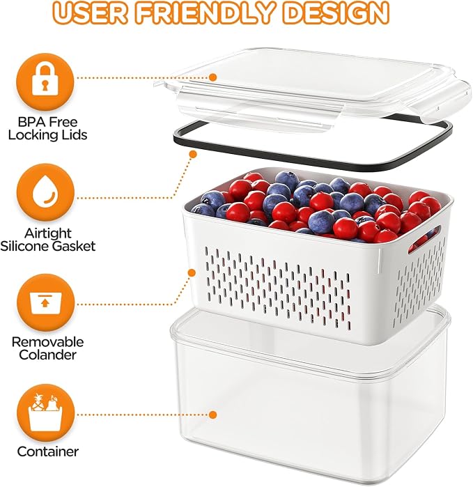 8-Pack Fruit Storage Containers - Image 5