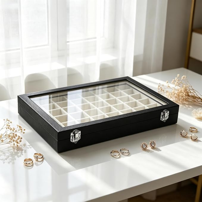 Stratalife Jewelry Organizer 48 Grid Jewelry Tray - Image 4