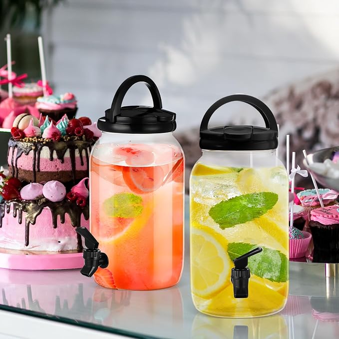 Havawish 2 Pcs 1 Gallon Plastic Beverage Dispenser - Image 2