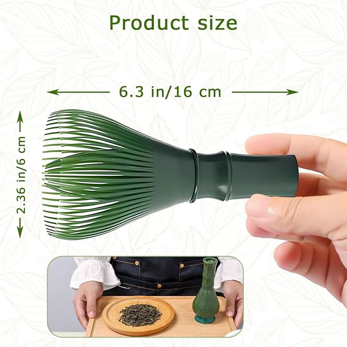 Matcha Whisk, Reusable Resin Matcha Whisk Easy to Clean Stirring Tool - Image 2