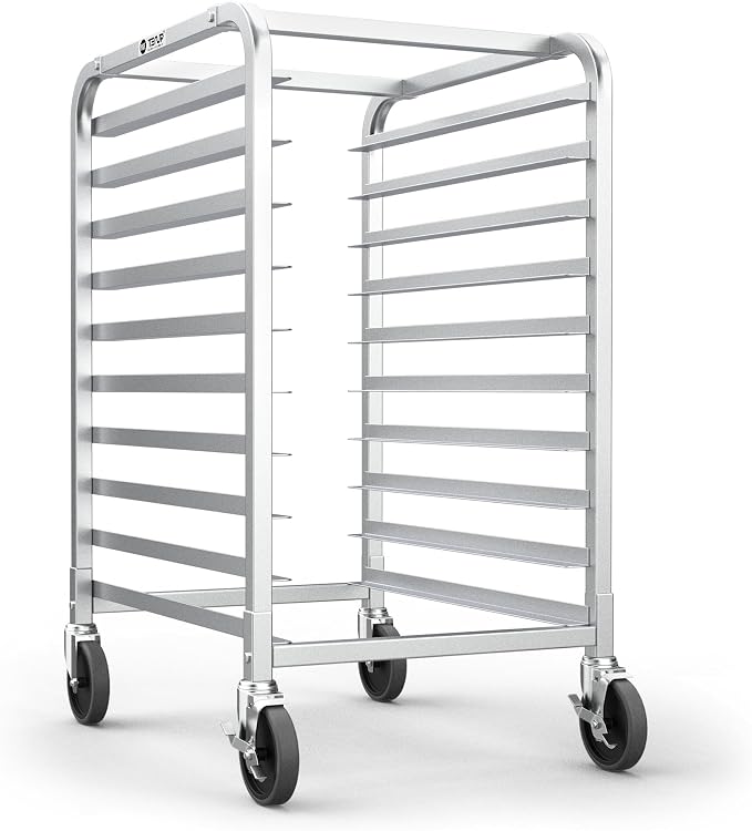 TenUp 10-Tier NSF Aluminum Sheet Pan Rack, Commercial Bakery Cooling & Storage by TENUP