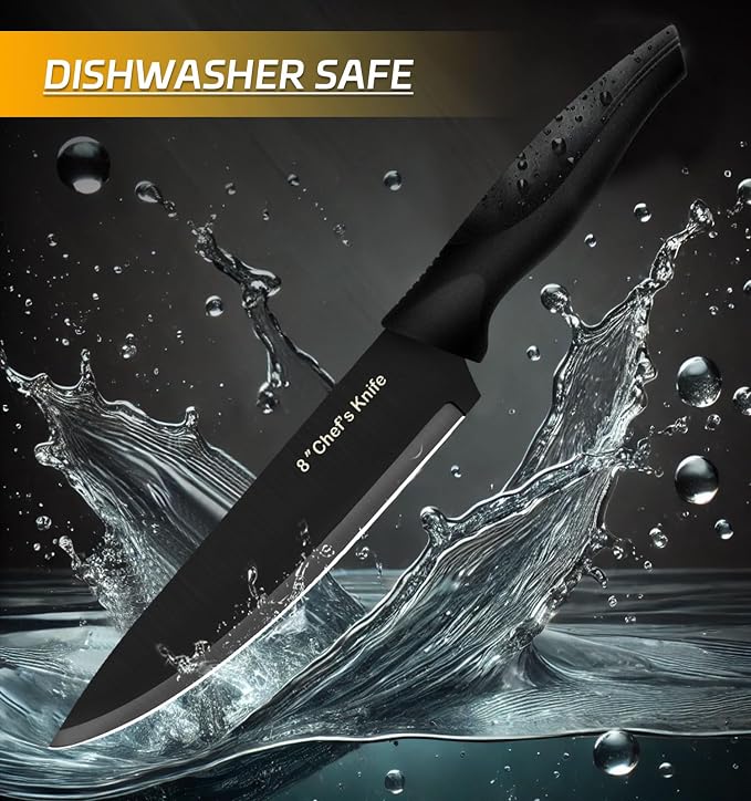 XANAPON Knife Set, 14 Pieces Kitchen Knife Set, High Carbon German Stainless - Image 5