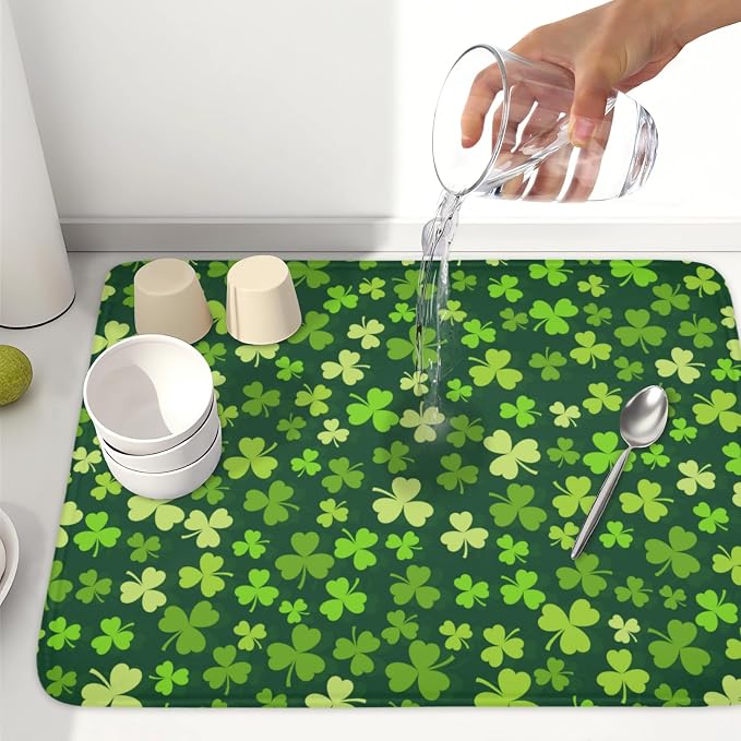 St. Patrick's Day Dish Drying Mat - Image 6