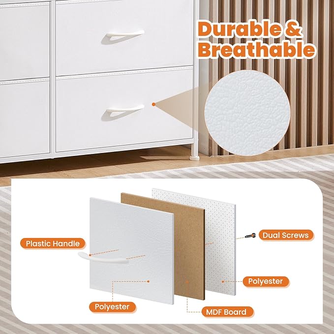 Sweetcrispy Dresser for Bedroom, Chest Organizer Unit - Image 5