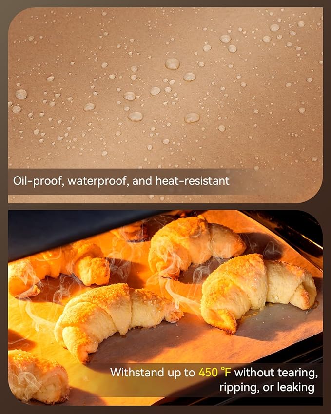 Parchment Paper Sheets, 9x13 In Non-Stick Precut Baking Parchment - Image 5