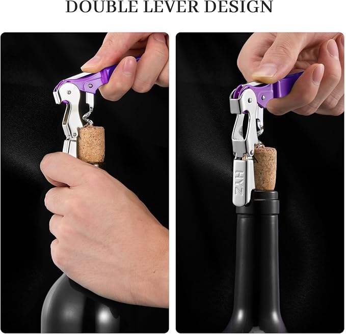HYZ 2-Pack Wine Opener Waiter Corkscrew, Professional Wine Key - Image 4