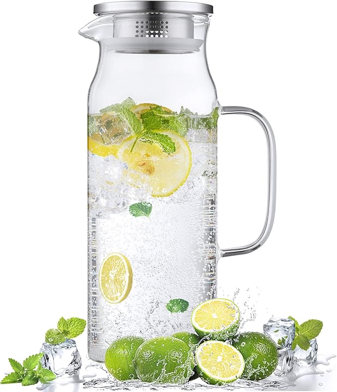 Bivvclaz 1.6 Liter 54 oz Glass Pitcher by Bivvclaz