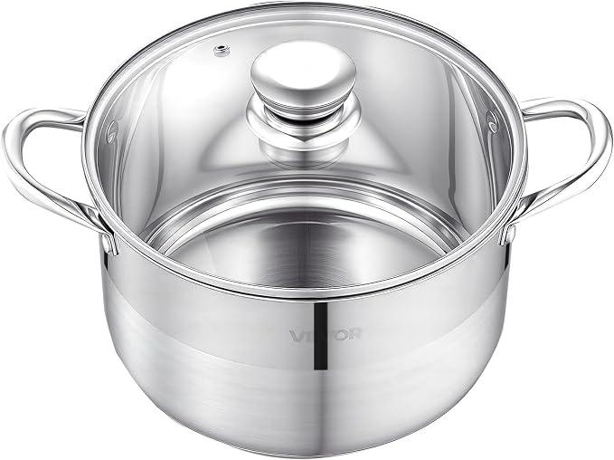 VEVOR Stainless Steel Stock Pot, 8QT Stainless Steel Stockpot - Image 9