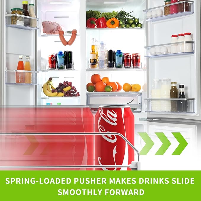 Coanto Drink Organizer for Fridge, Soda Can Dispenser for Refrigerator - Image 2