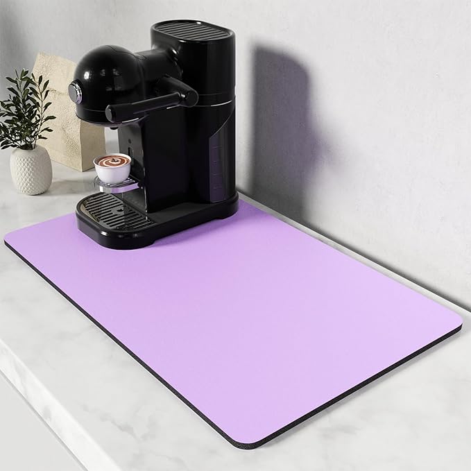 Rnivvi Coffee Mat, Hide Stain Rubber Backed Absorbent Dish Drying Pad by Rnivvi