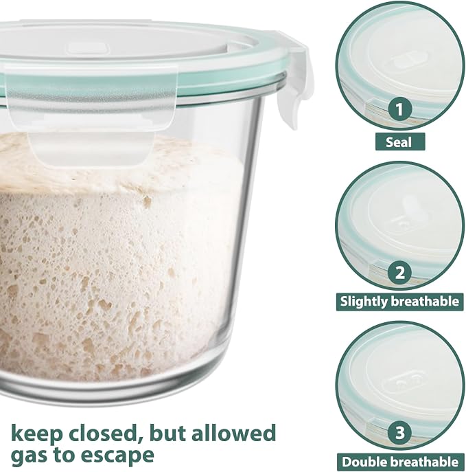 3 Cup Glass Meal Prep Containers - Image 3
