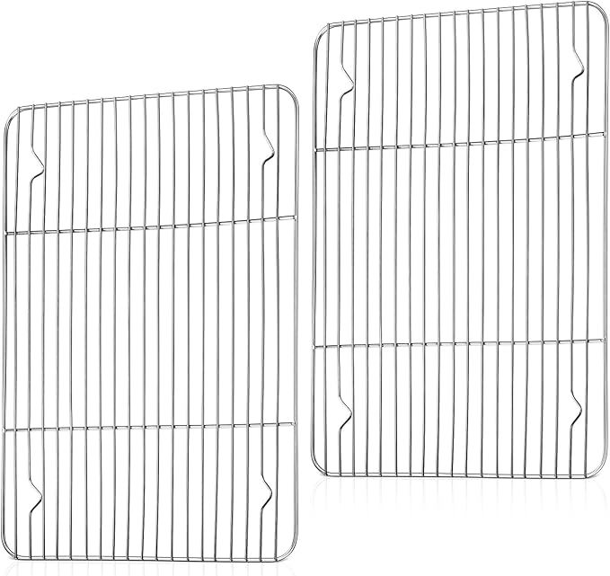TeamFar Cooling Rack, 15.3” x 11.1” Stainless Steel Wire Baking Rack by TeamFar