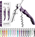 HYZ 2-Pack Wine Opener Waiter Corkscrew, Professional Wine Key by HYZ