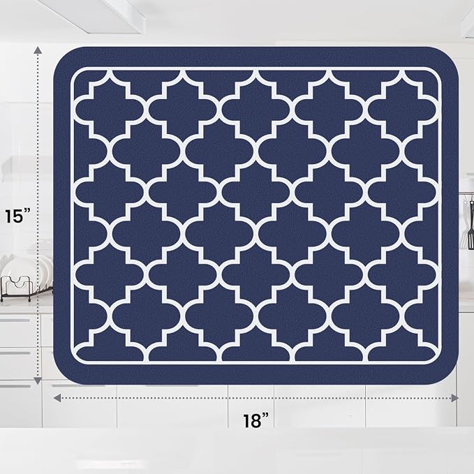WISELIFE Dish Drying Mat Super Absorbent Drying Mat Large Dish Drying Mats - Image 3