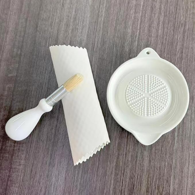 Ceramic Grater Plate for Ginger, Vegetables and Fruits in Kitchen - Image 2