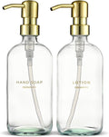 MaisoNovo Soap Dispenser 2-Piece Set | 16.9oz Clear Bottles by MaisoNovo-TheArtofSustainableLiving