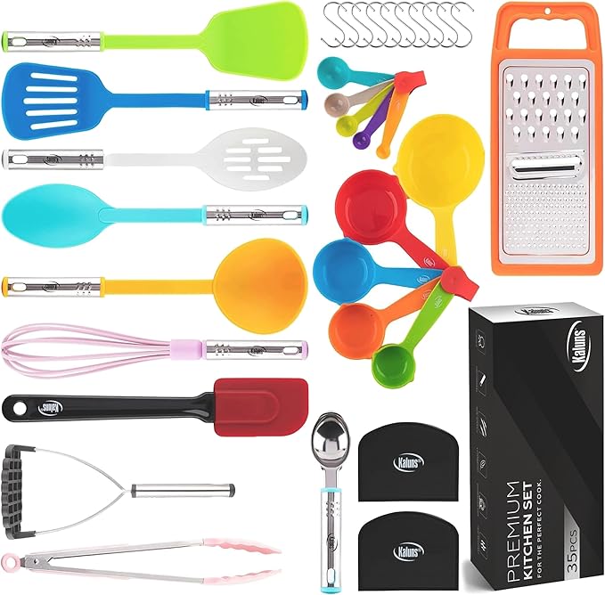 Kitchen Utensils Set 35 PCS Cooking Utensils Set, Nonstick and Heat Resistant by Kaluns%C2%AE