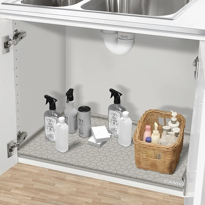 Under Sink Mat, Kitchen Cabinet Shelf Protector, Fits 36 inch Standard Cabinet - Image 7