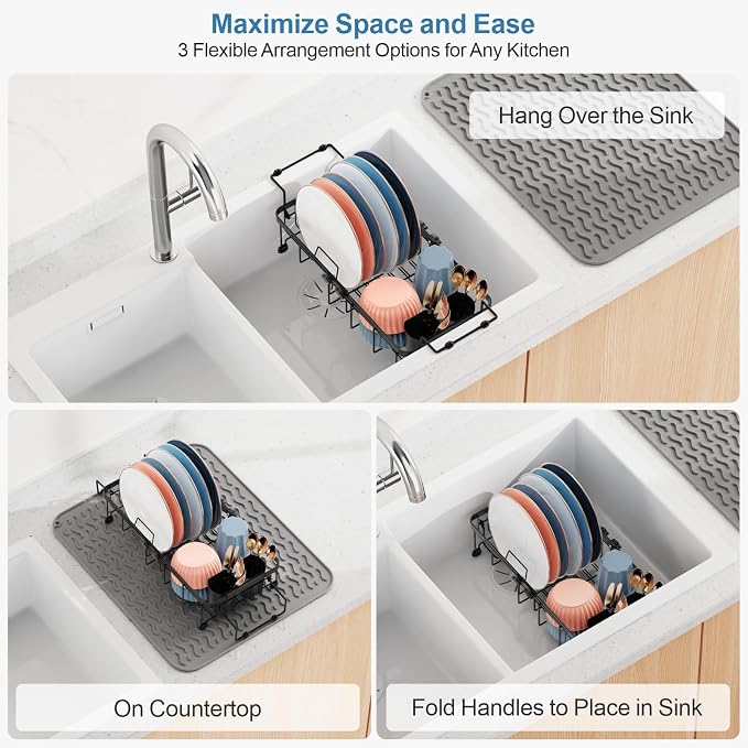 iSPECLE Small Sink Dish Drying Rack - Image 3