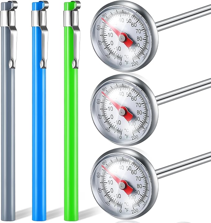 Xuhal 3 Pcs Stainless Steel Kitchen Thermometer by Xuhal