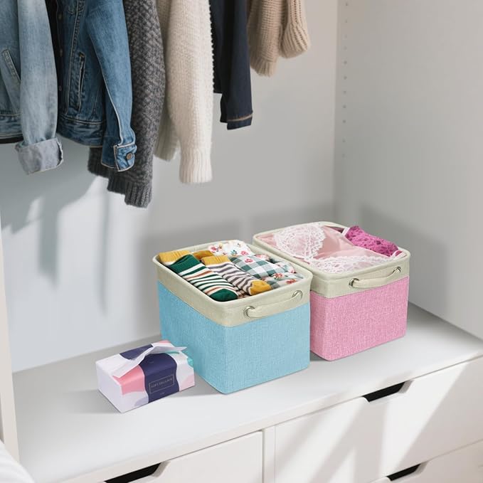 BALEINE 3 Pack Fabric Closet Storage Bins - Image 3