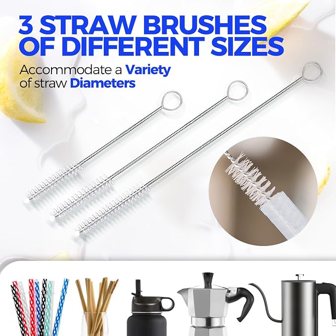 Holikme 5-Piece Bottle Brush Cleaner Set - Image 4